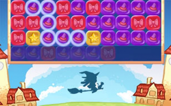 Cute Puzzle Witch - Jouez gratuitement à Cute Puzzle Witch sur Jeu.cc