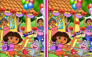 Jeu Dora - Les différences