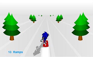 Jeu Sonic 3D Snowboarding